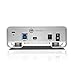G-Technology 6TB G-Drive with Thunderbolt and USB 3.0 Desktop External Hard Drive, Silver – 0G04023-1