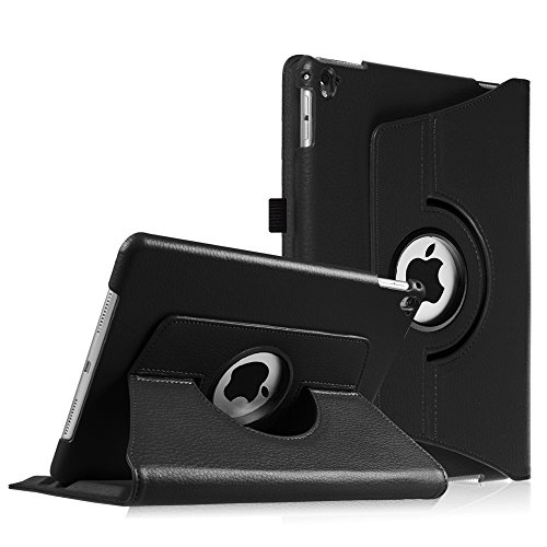 Fintie iPad Pro 9.7 Case - 360 Degree Rotating Stand Case with Smart Cover Auto Sleep / Wake Feature for Apple iPad Pro 9.7 Inch (2016 Version), Black