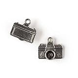 Cherry Blossom Beads 14x15mm Classic Camera Charm - 10 per bag