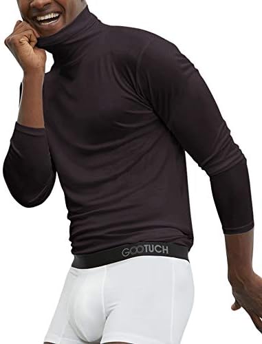 Men's Turtleneck Regular Fit Undershirts Baselayer Long Sleeve Pullover Thermal T-Shirt