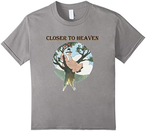 Kids Christian T-Shirt Closer to Heaven  10 Slate
