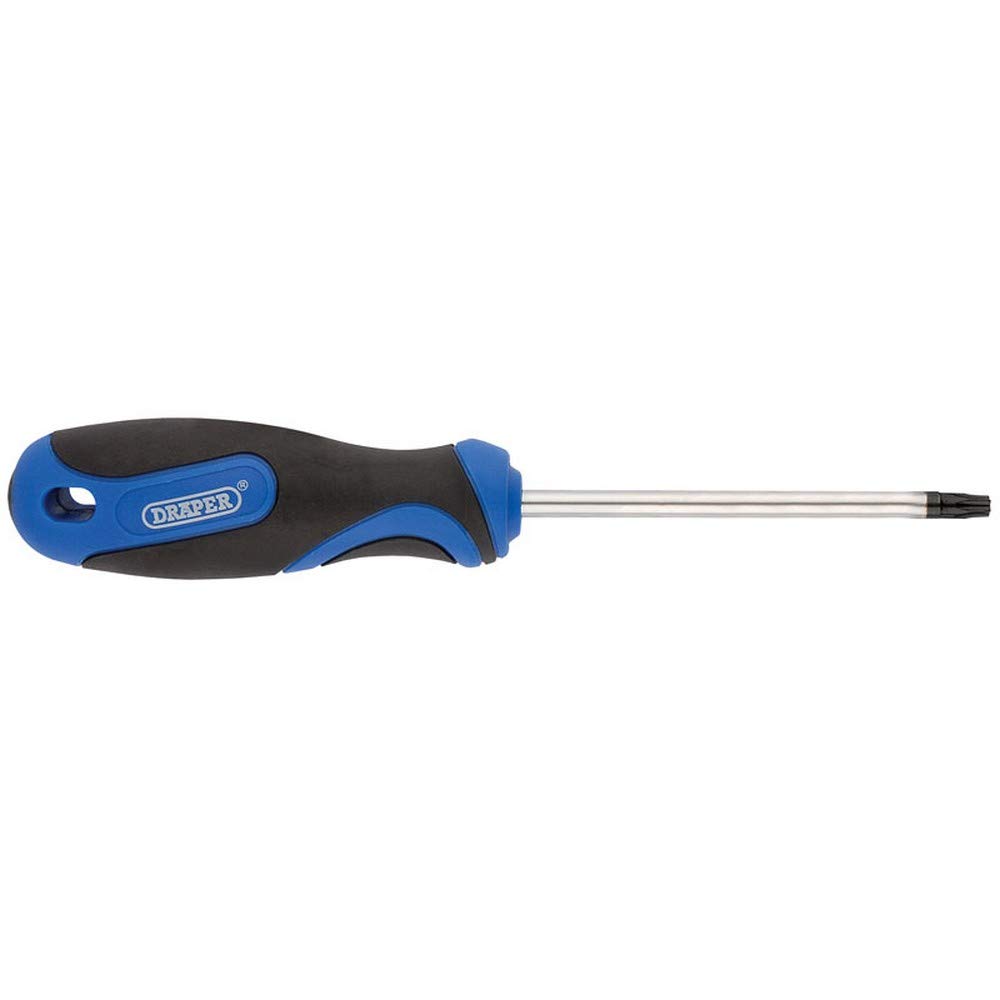 Draper 34268 Tx-Star T27 Tamperproof Security Screwdriver with Soft Grip , Blue