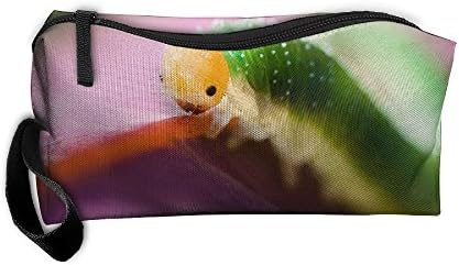 NEW Green Caterpillar Women¡¯s Travel Cosmetic Bags Small Makeup Clutch Pouch Cosmetic And Toiletries