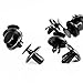 GOOACC Nylon Bumper Fastener Rivet Clips Automotive Furniture Assembly Expansion Screws Kit Auto Body Clips 7.5mm - 20PCS