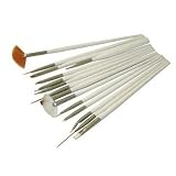 SODIAL(TM) 15pcs Nail Art Painting Pen Brush