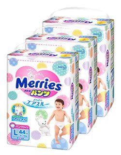 メリーズパンツ さらさらエアスルー L 44枚【3個パック】商品画像