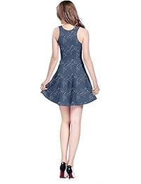 CowCow - Vestido sin mangas para mujer, diseño de tiburones