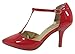 City Classified Comfort Women's Pinty Toe T-Strap Mid Heel Pump