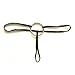 FORNY Mens Sexy Metal O-Ring Cotton Open Pouch Lingerie G-String Thong Panties (#1)