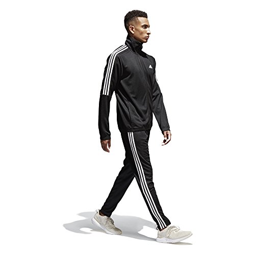 Adidas Men s Tiro Track Suit 3 Stripes Tracksuit Black/White (L)