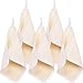 Tatuo 5 Pack Exfoliating Face and Body Wash Cloths Towel Soft Weave Bath Cloth Exfoliating Scrub Cloth Massage bath Cloth for Women and Man (5 Pack Exfoliating Side and Soft Terry Side Cloth)