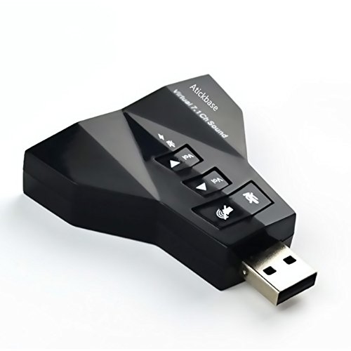 Atickbase-2-Pc-USB-to-3D-External-Sound-Card-Audio-Adapter-Virtual-71-4-Channels-CH-Sound-Mic-Speaker-Double-AdapterBlack