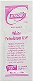 Rensow White Petrolatum Jelly USP - 144 Foil Packets - 5 Grams/ea.