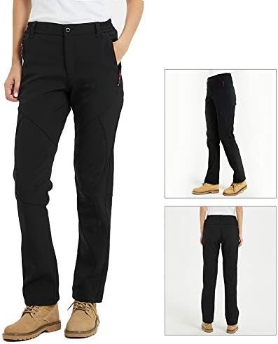 Women's Softshell Climbing Pants with Fleece Lining - Outdoor Heat Pants