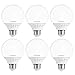Ustellar 6 Pack 5W G25 E26 LED Bulbs, 40W Incandescent Bulb Equivalent, 450lm Vanity Light Bulbs, 270° Beam Angle, Globe Light Bulbs, Makeup LED Light Bulbs, Non-Dimmable, 2700K Warm White