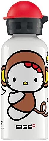 SIGG Kids' Aluminum Water Bottle, 13.5 fl oz, in Hello Kitty Monkey