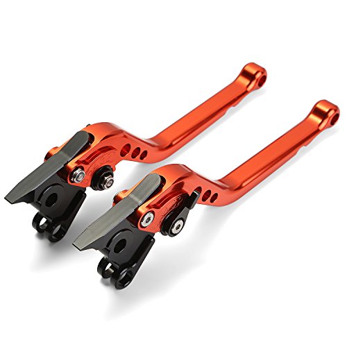 CICMOD Motorcycle Brake & Clutch Lever Adjustable For Suzuki GSXR 600 750 1000 (Orange)
