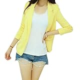 Fedi Elegant Women Slim Shrug Suit Blazer Long Sleeve Top Cardigan Casual Jacket
