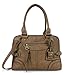 Scarleton Vintage Purses for Women, Top Handle Satchel Bag, Multi Pocket Crossbody Bags for Women, Shoulder Bag Tote, H106808 - Beige Brown