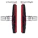 Hotop V Bike Brake Pads with Hex Nuts and Spacers V Bicycle Brake Blocks Set 70 mm (4 Pairs, Black and Red)thumb 1
