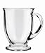 Anchor Hocking Glass 16 Ounce Cafe Mug, Set of 4, 4-Pack, Clear