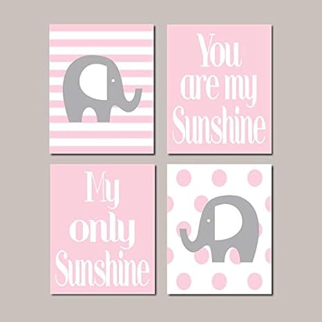 baby girl elephant nursery decor