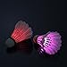 Ohuhu LED Badminton Shuttlecocks, Dark Night Glow Birdies Lighting for Outdoor Indoor Sports Activities, 8-Pack