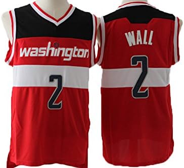 Mens John Wall #2 Washington Wizards Retro Stitched Jersey Red M