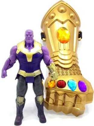 Iyaan™ Action Figure Toys Set - Thaaanos Figure & Gauntlet Thaaanos Glove - Superheroes Toys Action Figure & Gauntlet Set