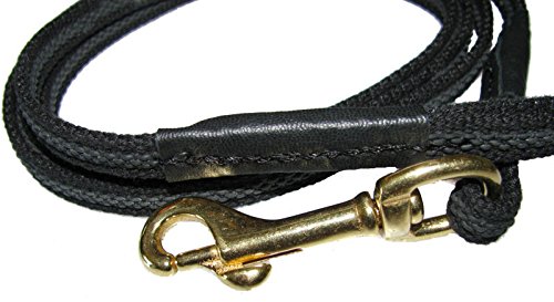 Redline K9 Sure Grip 3/8-Inch Leash Black (3/8-Inch x 10-Feet)