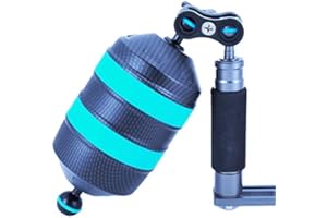 Buoyancy Float Arm,DIVTEK Dive Bracket with Nauticam Bayonet Mount Improved Lightweight for Underwater Camera Tray Scuba Dive Video Lights Arms