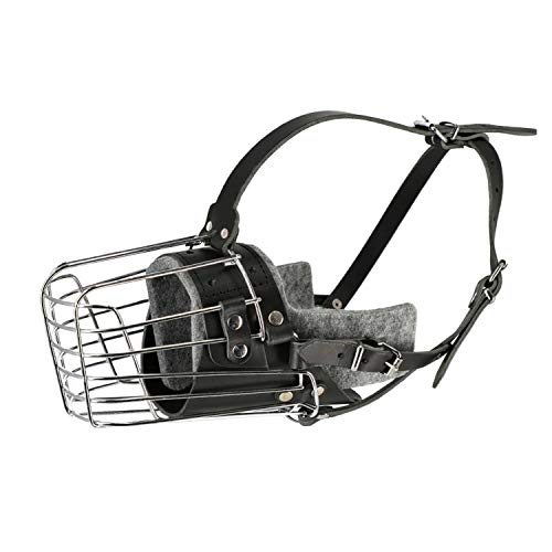 DINGO GEAR Dog Training Muzzle, Military K9 Agitation Metal Muzzle for Working Dogs S03004