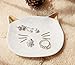 PUDDING CABIN Mini Kitty Cat Ring Dish Jewelry Trinket Tray