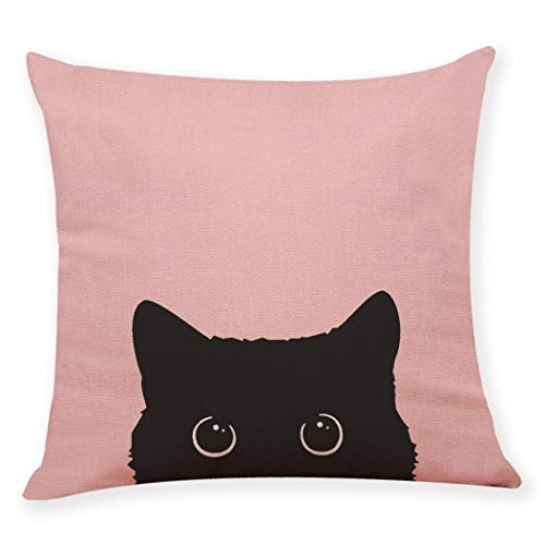 Alixyz Home Decor Pillow Case Fashion Cute Dog Patterns Pillow Cases Linen Sofa Cushion Cover (I, M)