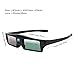 Foluu 3D Glasses DLP Active Shutter 3D Glasses Rechargeable Hi-Brightness Contrast Compatible with All 3D DLP Projectors