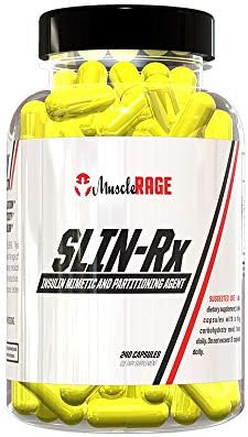 Muscle Rage SLIN-Rx Supplement GDA Capsules, 240-Count
