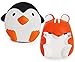 Chuchik Squishy Toy For Stress Relief. Kawaii Slow Rising and super soft Squishies with sweet Scented. 2 pack (Penguin & Hamster)