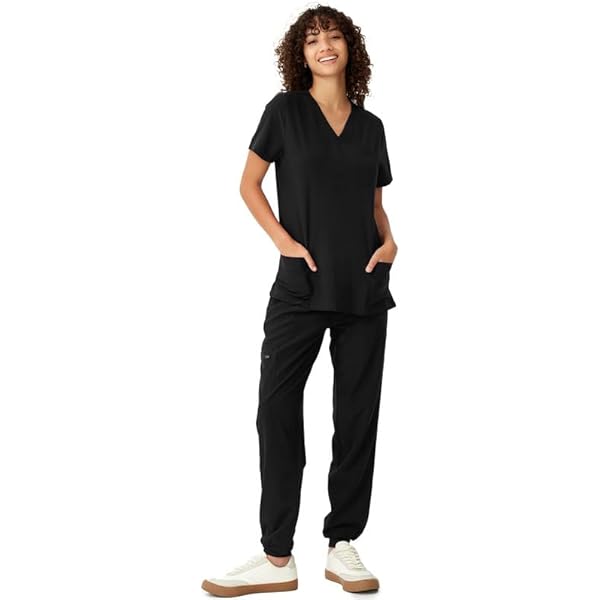 Amazon.com: Ninsam Scrubs for Women Set, Classic V-Neck Top