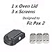 HFM Replacement 3 Screens & Oven Lid Cover Parts Accessories for Pax 2