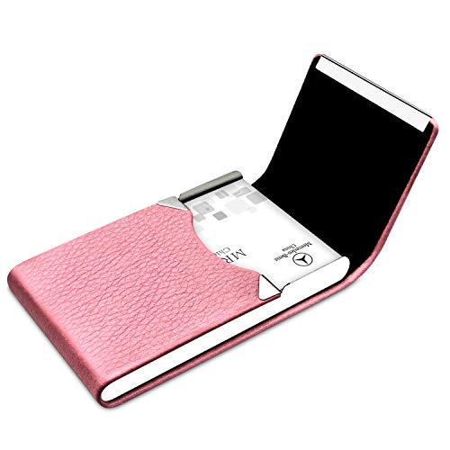 image for Padike Professional Business Card Holder PU Leather Business Card Case