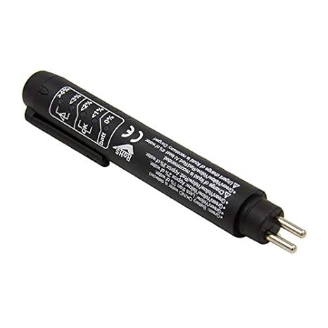 SODIAL Auto Flüssigkeitstest Bremsflüssigkeit Tester Fahrzeug Test 5 LEDs Display Indikator Stift überprüfen Crake ?l Qualit?