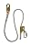 Elk River 34406 Quick-Adjustable Nylon Rope Positioning Lanyard with Carabiner and Zsnaphook, 3600 lbs Gate, 5/8" Diameter x 6' Length