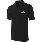FANNOO Men's Polo Shirts US Air Force Wing Military Embroidery Short Sleeve Regular-Fit Advantage Performance Shirts