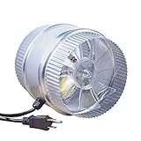 Growtent Garden 4 Inch Inline Booster Vent 420 CFM Duct Fan for Air Exhaust and Intake Improving air Circulation with 6.6' Grounded Power Cord (Low Noise)
