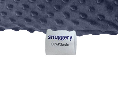 Premium Weighted Blanket with Cover for Adults with Autism, Sensory Processing Disorder or Anxiety Wanting Deeper Sleep - 60"x 80", 15 lbs, Blue & Grey Minky Cover, Cotton Weighted Layer