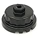 Oil Filter Cap Removal Tool Aluminum Cup Wrench 64mm 14 Flute for Toyota Lexus Scion 2.5L to 5.7L Engines with Cartridge Style Oil Filter Housings Fits Camry, RAV4, Highlander, Sienna, Tundra and More primary