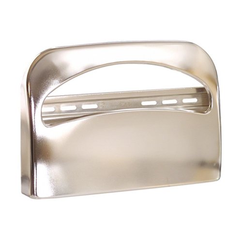 Georgia Pacific 57725 Safe-T-Gard 1/2 Fold Toilet Seat Cover Dispenser, Chrome