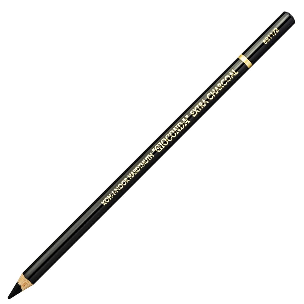 KOH-I-NOOR gradational Extra Charcoal in Pencil 8811 3, Black, 1.6 x 17.5 x 4.7 cm