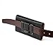 Samsung Galaxy S7 , S6 , S5~Roomy Black/Brown Pebbled Leather Sleeve Pouch Case Belt Loop Holster [Fits Phone With Otterbox Defender/Juice Pack Battery Case/Lifeproof Waterproof Protective Cover]