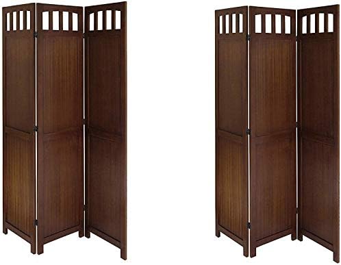 Winsome Wood 94370 William Storage/Organization, Antique Walnut (Pack of 2)